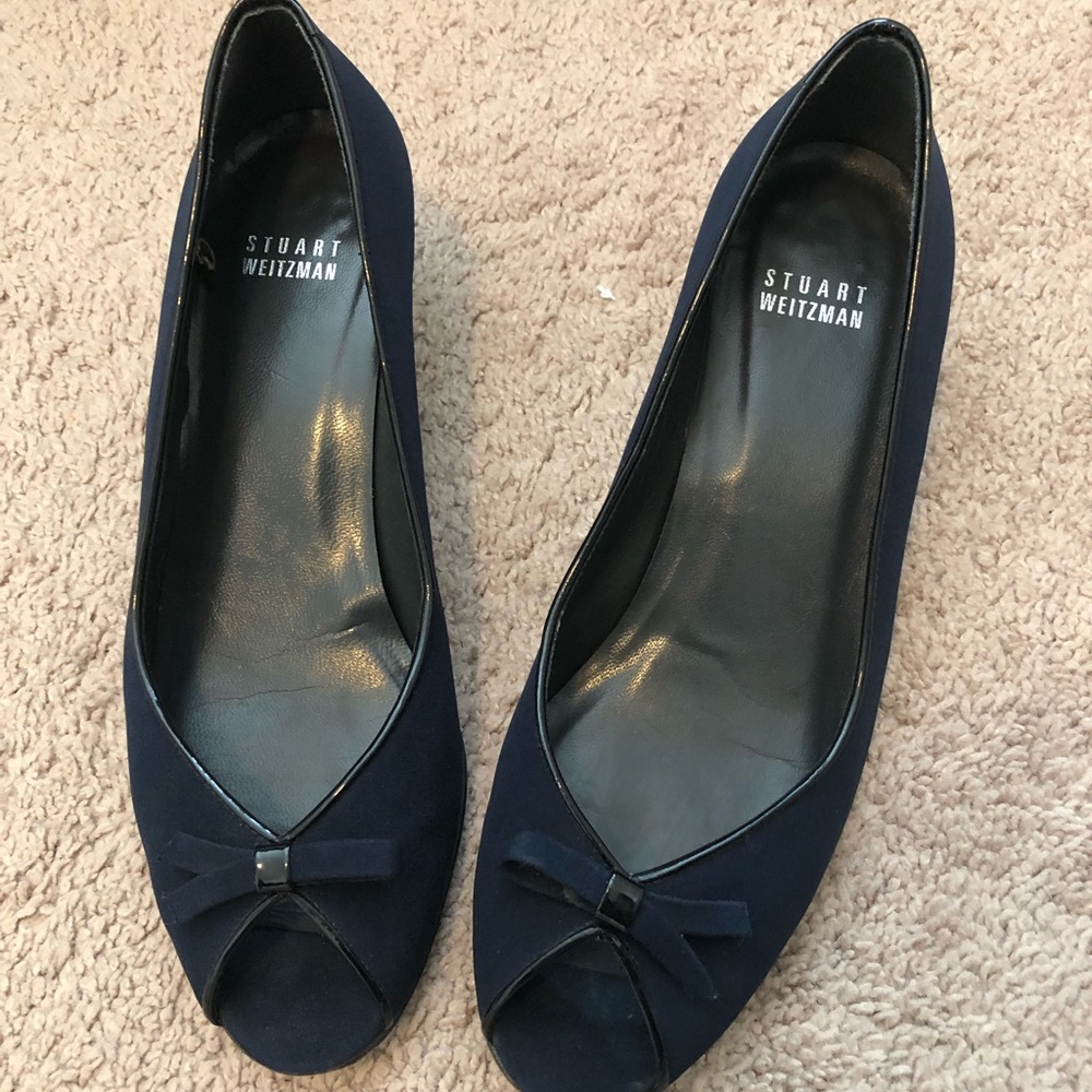Stuart Weitzman peep toe pump